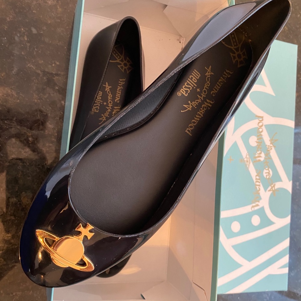 Melissa x Vivienne Westwood Anglomania Black Flats